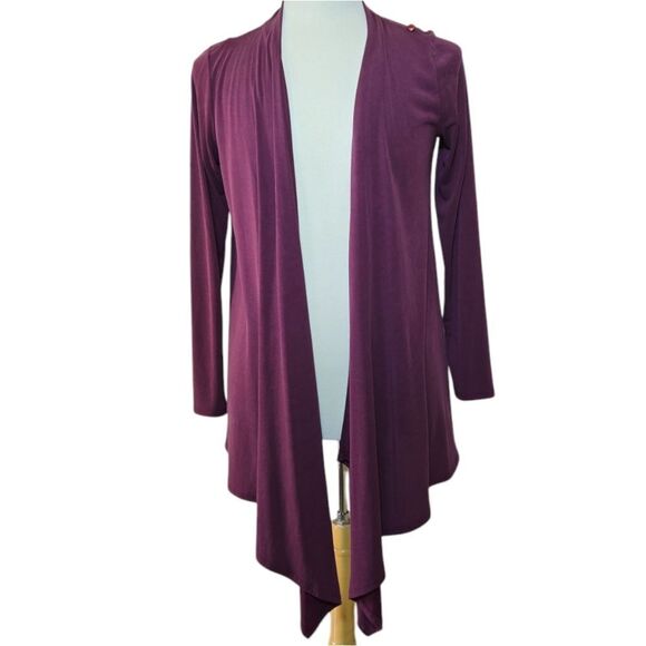 Chalet et ceci Wrap Cardigan Long Sleeve Convertable Drape Minimalist Medium - Picture 5 of 13